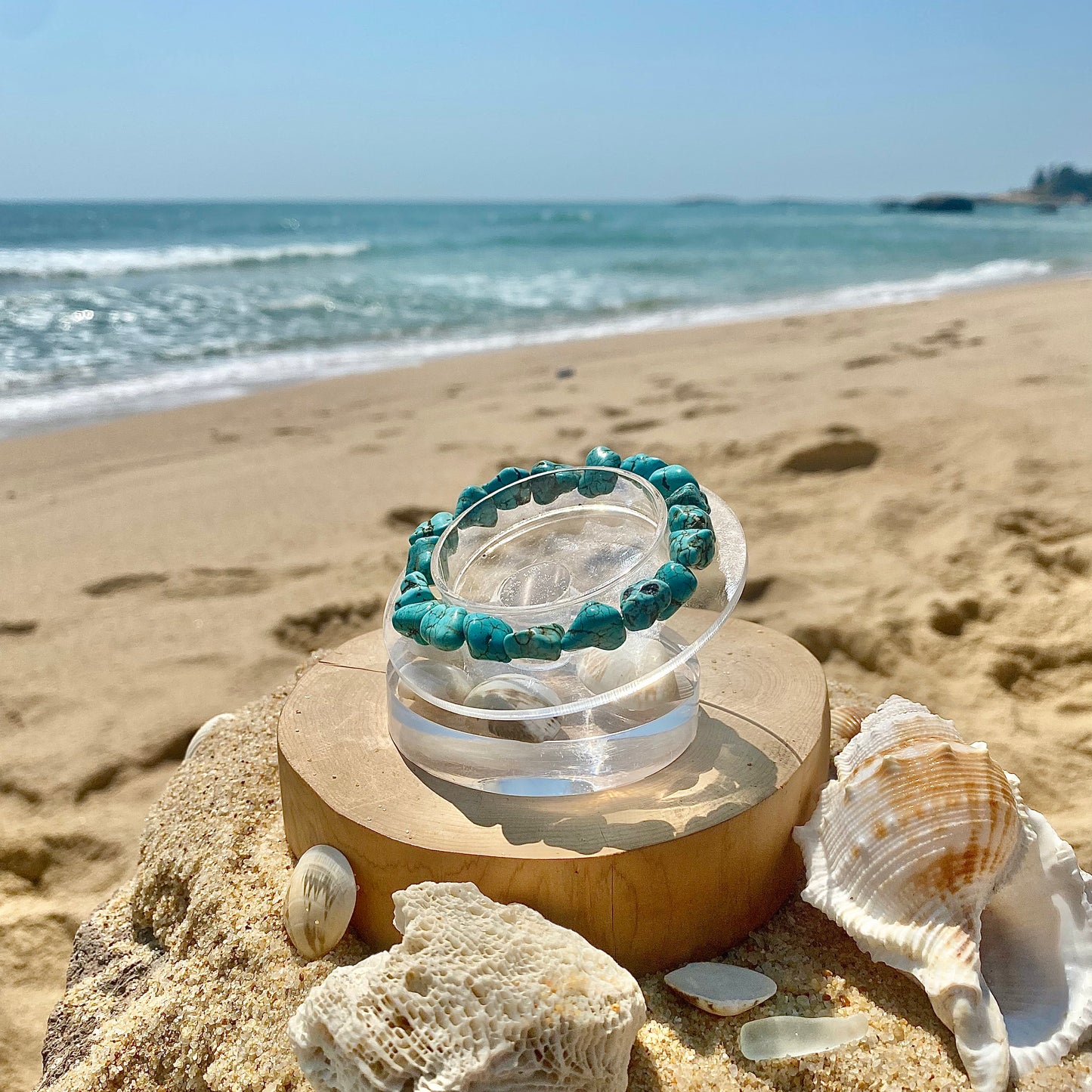 Turquoise Specimen Crystal Bracelet