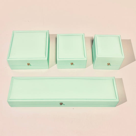 Cushioned Teal Gift Jewelry Boxes